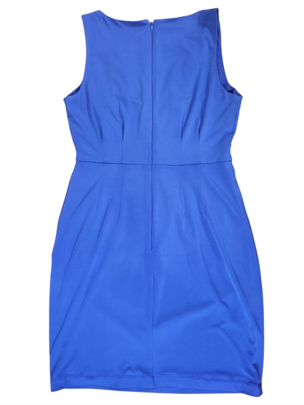 SUZI CHIN for MAGGY BOUTIQUE Twist Front  Sleeveless Sheath Dress - Size 4P - Picture 12 of 16